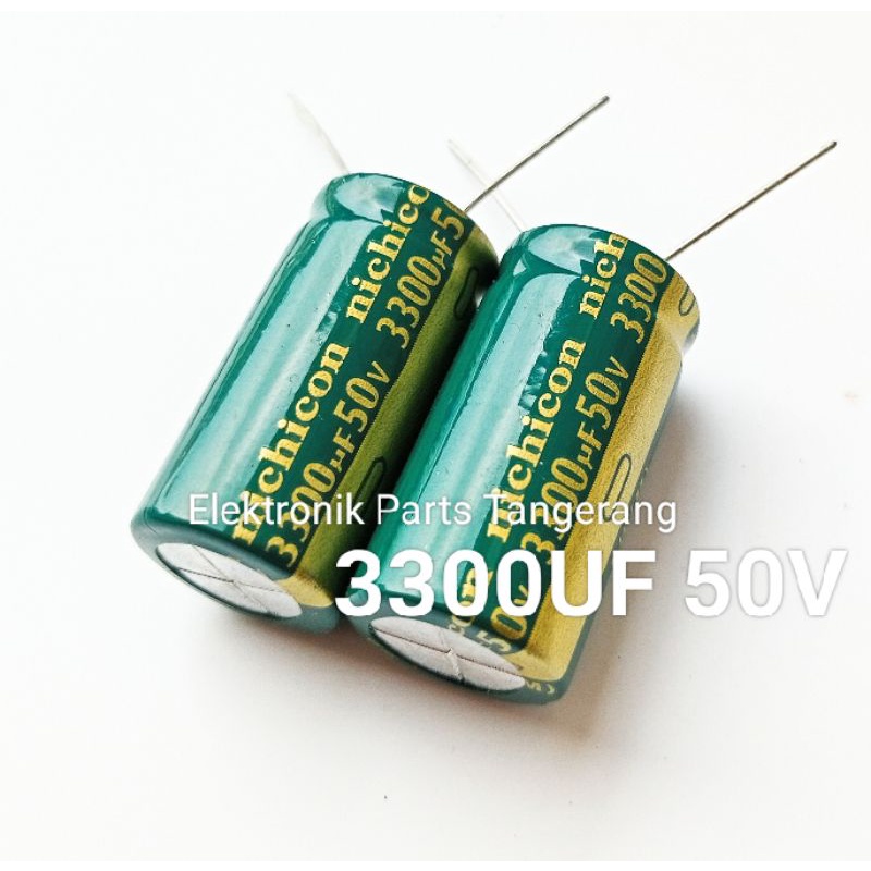 (1 Buah) KAPASITOR ELCO 3300UF 50V CAPACITOR ELCO 3300UF 50V KAPASITOR 3300UF 50V CAPACITOR 3300UF 5