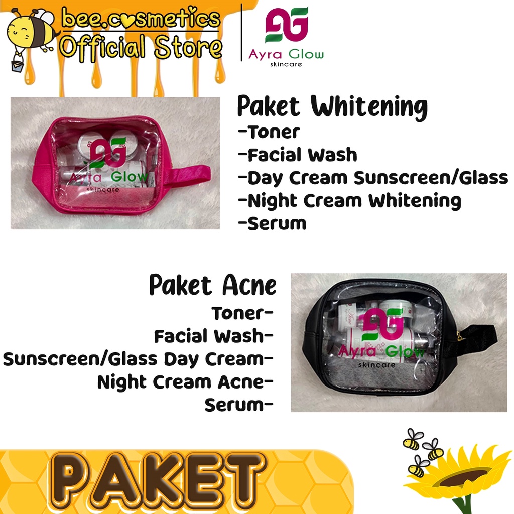 AYRA GLOW PAKET KECANTIKAN 5IN1 ( WHITENING / ACNE )