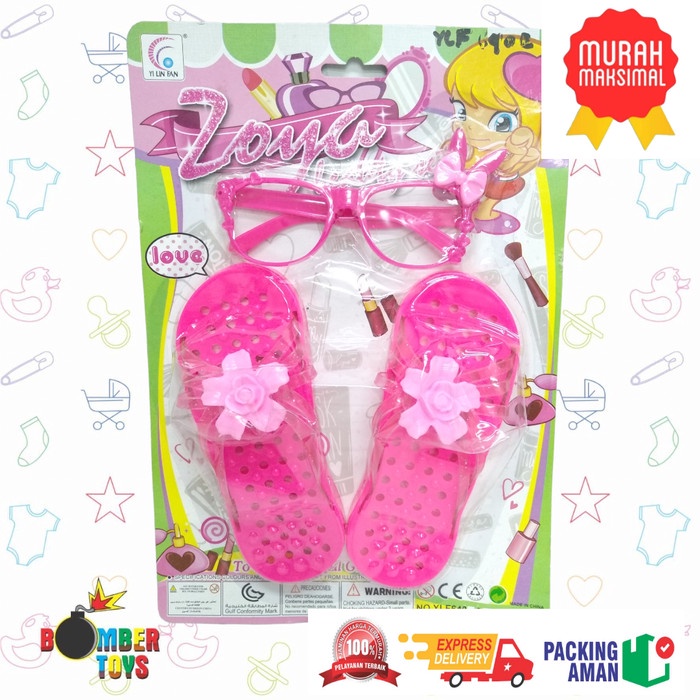 Sandal Mainan Anak Perempuan Set Kacamata YLF640E