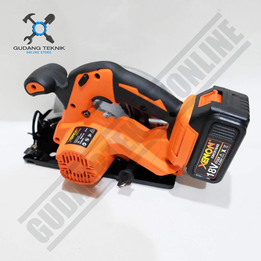 Mesin Gergaji Kayu BATERAI 7&quot; CDCS1845 XENON / Circular Saw 7Inch CORDLESS Charger CDCS 1845 XENON