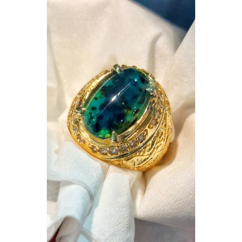 CINCIN BATU BACAN DOKO MAJIKO NATURAL ( BAHAN CRYSTAL KACA)