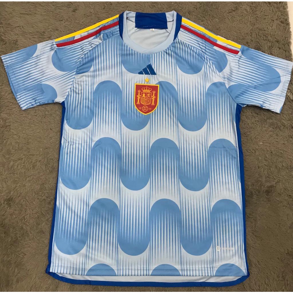 Jersey bola spanyol away piala dunia ori  2022 - 2023 grade ori import