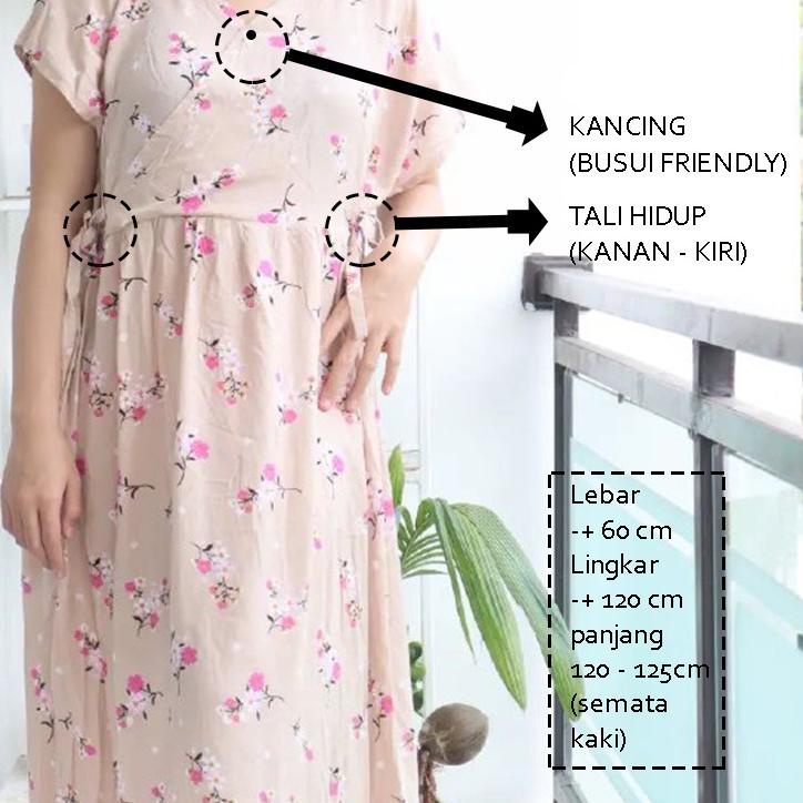 Termurah LONGDRESS KIMONO | HOMEDRESS KIMONO PANJANG BUSUI | BAJU TIDUR KIMONO | DASTER KIMONO JUMBO