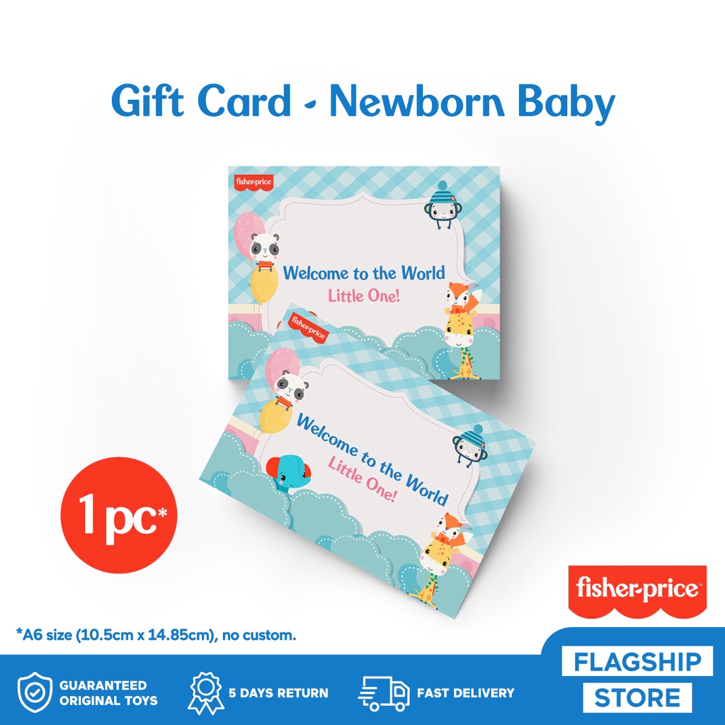 Gift Card New Born Baby (no custom)