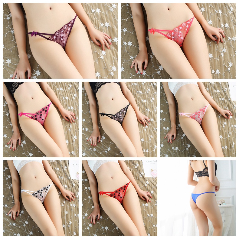 G string Wanita Sexy Lace thong Celana Dalam ( Warna dan Model Random) C062