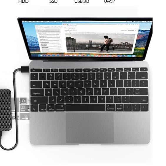 Casing Hardisk External ORICO 2520C3 2.5 SATA USB Type-C HDD Enclosure