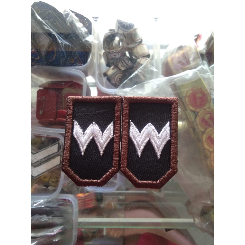 Bordir Timbul Polri Pangkat AIPDA