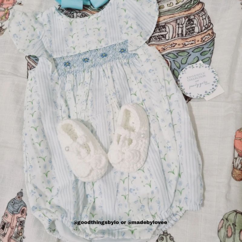 smocked romper dillards x pearlygatesdesigns limited collection 12m