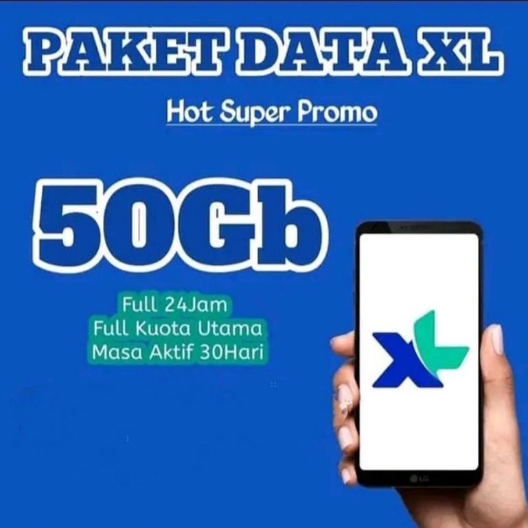 injek Kouta XL 50 Gb (Kouta Utama Tanpa Di bagi)