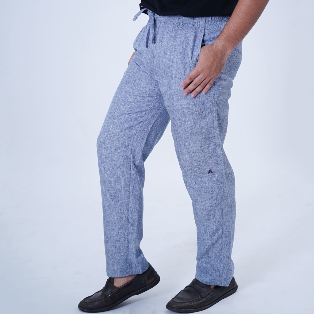 Abiyu Celana Sirwal Dewasa Pinggang Karet Biru Muda