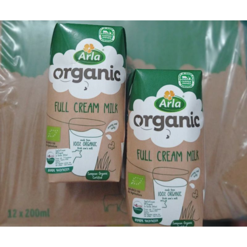 

ARLA Organic UHT Full cream 12x200ml (in karton)