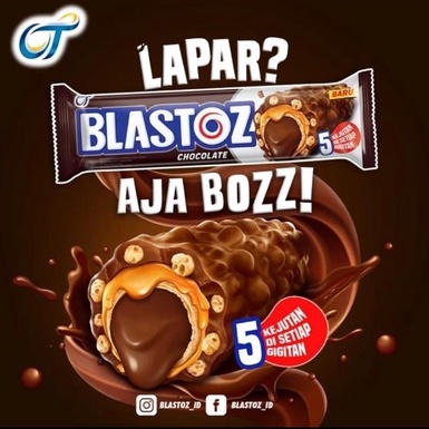 [HALAL] OT Blastoz Chocolate Crispy 80gr Pouch isi 10pcs
