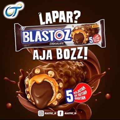 [HALAL] OT Blastoz Chocolate Crispy 80gr Pouch isi 10pcs