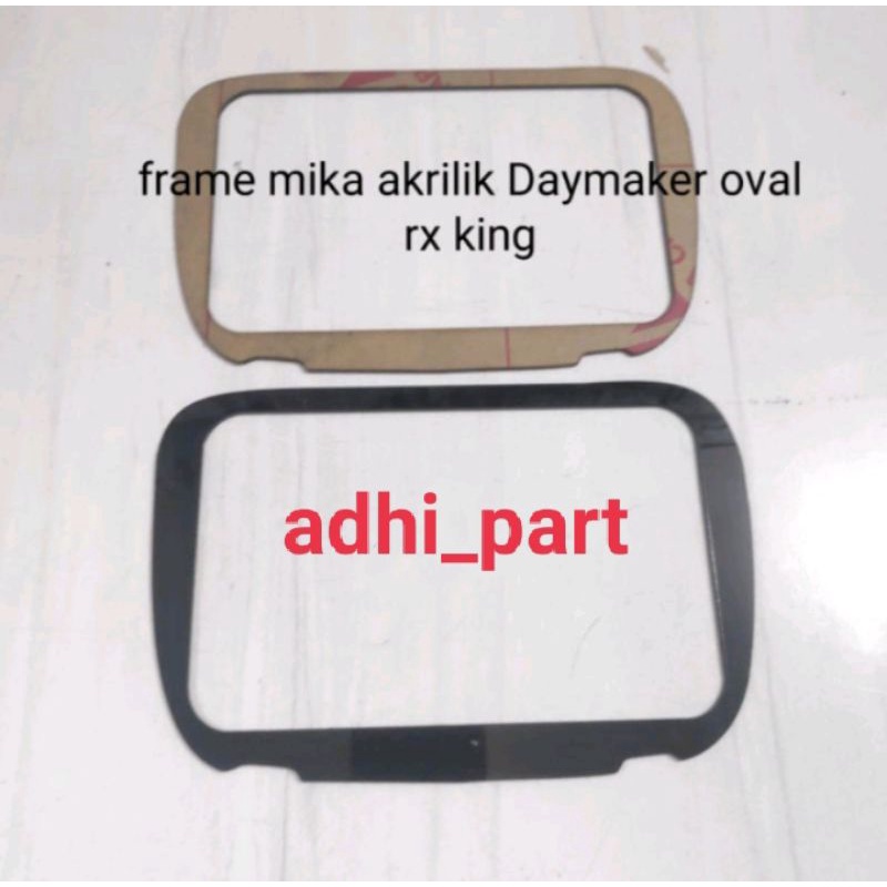 ring frame mika acrylik lampu daymeker oval rx king