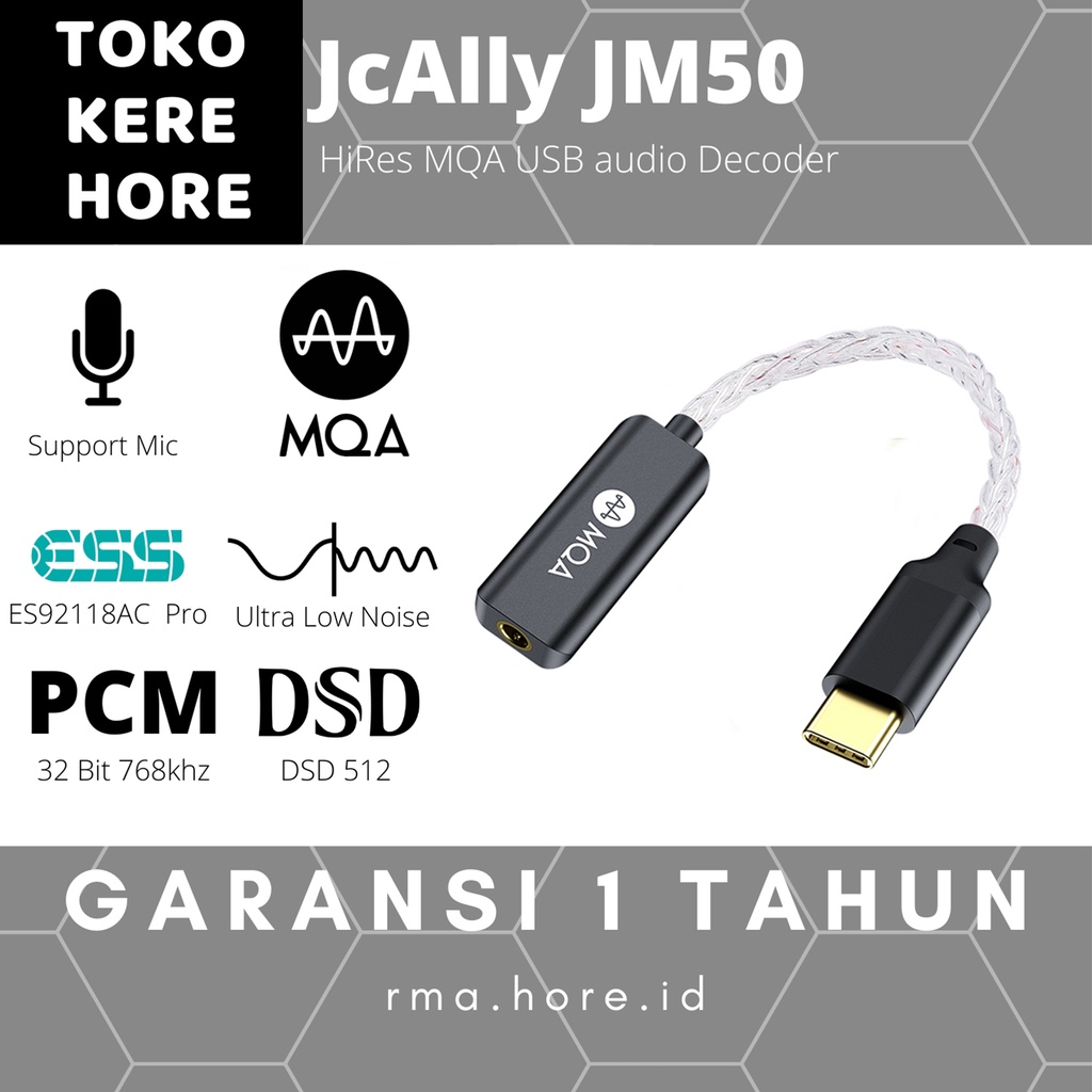 JCALLY JM50 ES9280AC Pro MQA Audio Dongle 32 bit 768Khz DSD512