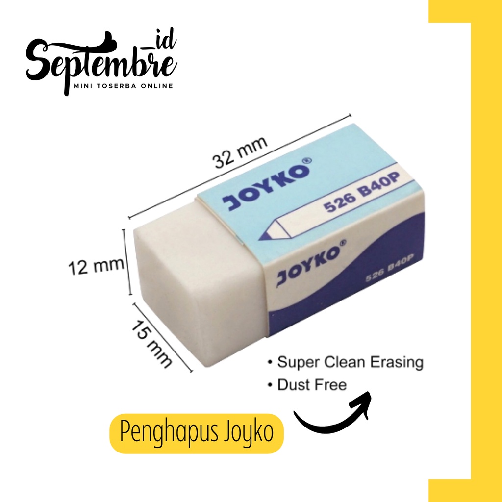 

Penghapus Pensil Penghapus Joyko Pencil Eraser Joyko