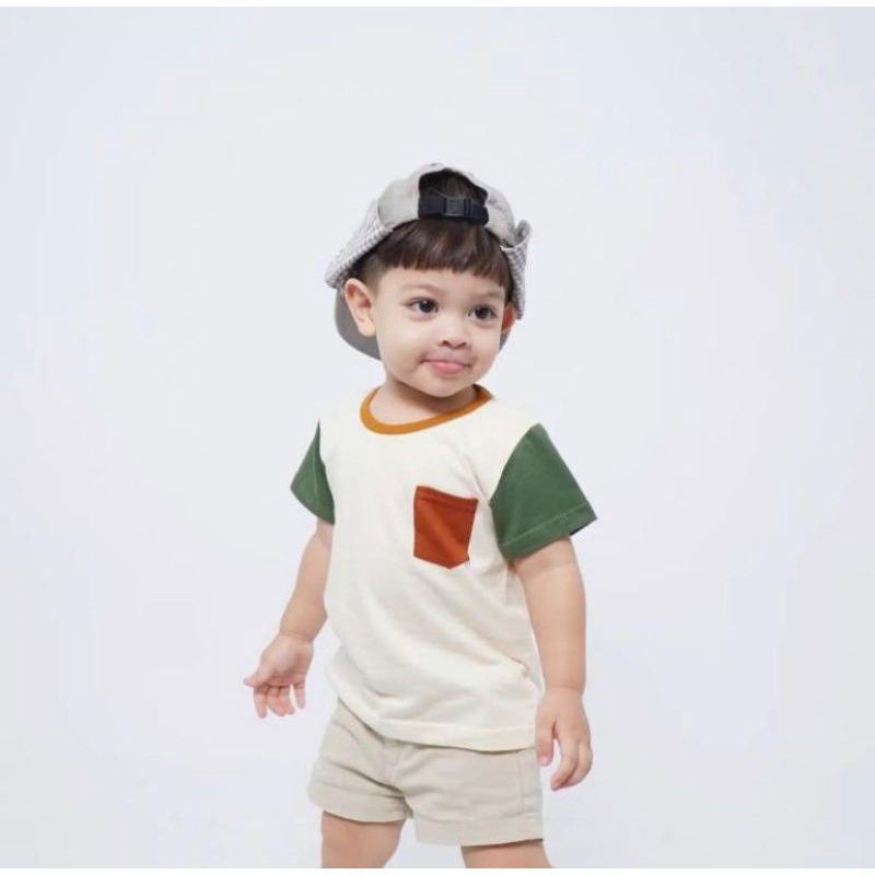 SETELAN POCKET ANAK 1-5THN UNISEX TERBARU BAHAN LEMBUT