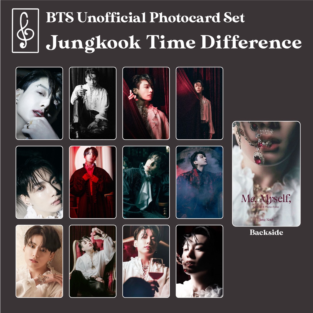 [SET BTS] JK PHOTOCARD JUNGKOOK TIME DIFFERENCE