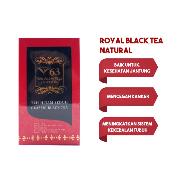 

TEH 63 ROYAL BLACK TEA NATURAL 100 GRAM