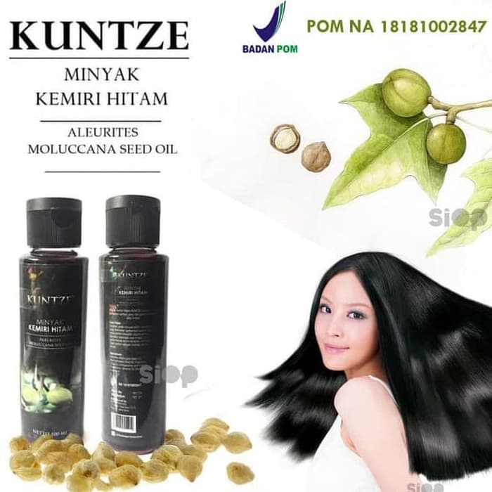 Kuntze MINYAK KEMIRI HITAM ASLI PENUMBUH RAMBUT / KEMIRI BLACK ORIGINAL 100 %