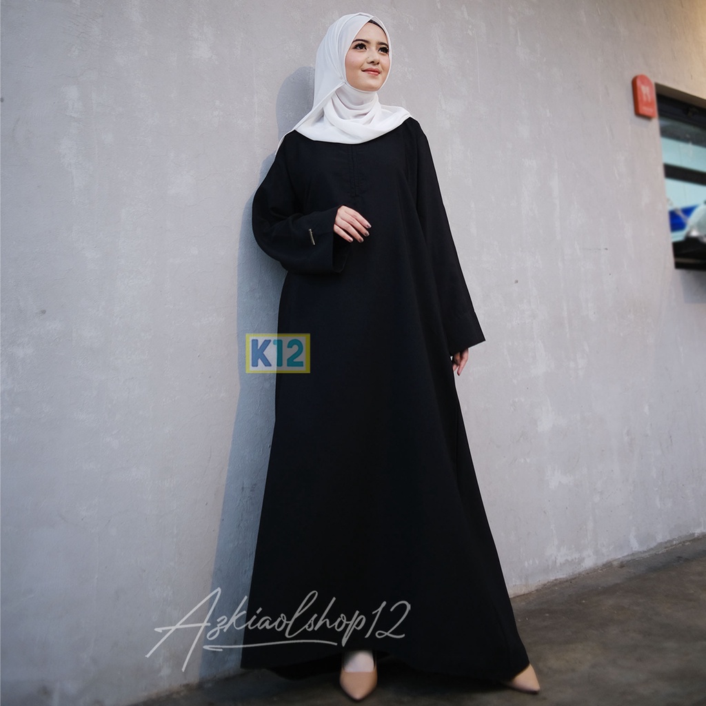 ( BISA COD ) GAMIS JUMBO SERIES ABAYA HITAM / BASIC ABAYA POLOS / ABAYA SIZE S M L XL XXL