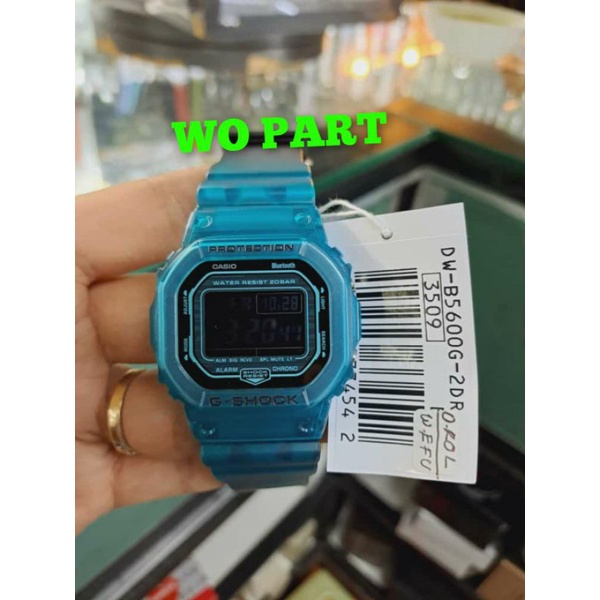 casio G-SHOCK DW-B5600G-2DR jam tangan pria digital transparan DW5600 original