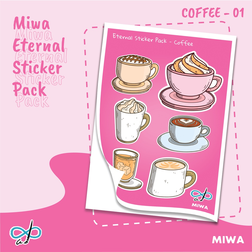 Jual Sticker Pack Aesthetic Coffee Stiker Kopi Stiker Laptop Stiker Jurnal Stiker Anti Air 6253