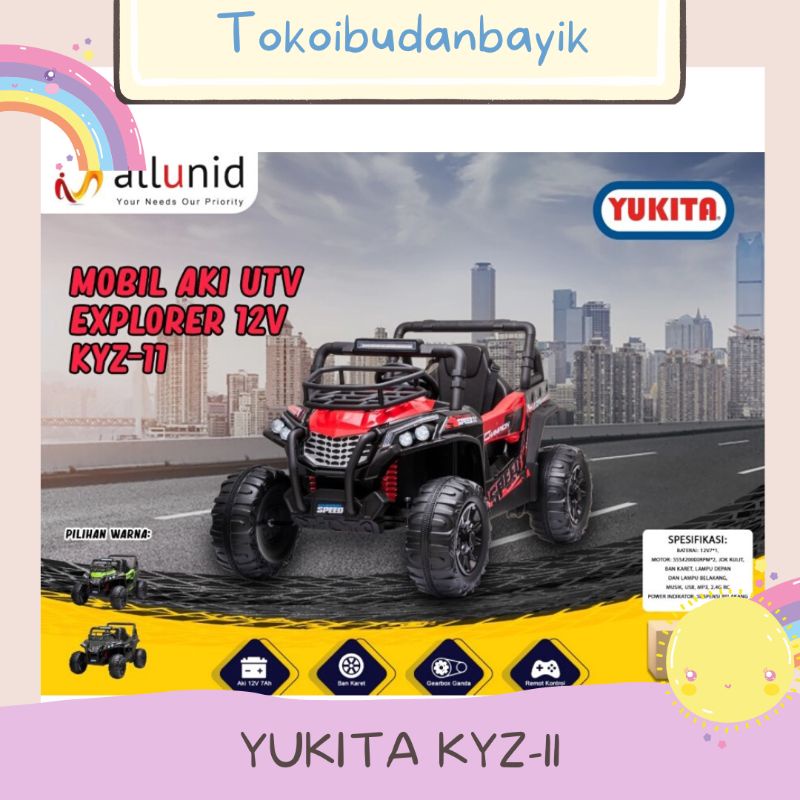 READY YUKITA MOBIL AKI 11 &quot;UTV EXPLORER&quot; KYZ-11