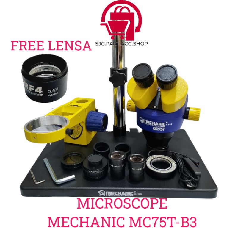 MICROSCOPE TRINOCULAR MECHANIC MC75T-B3