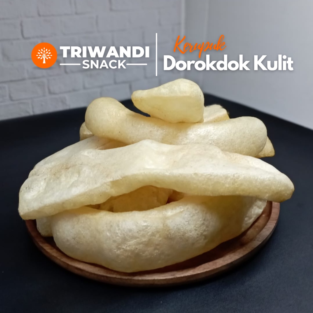 

Kerupuk Kulit Dorokdok Panjang Asin 50 - 100 gr TRIWANDI SNACK oleh oleh bandung