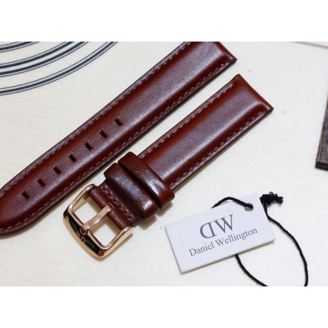 Strap Tali Jam Tangan DW Kulit ORIGINAL 100% - + Springbar