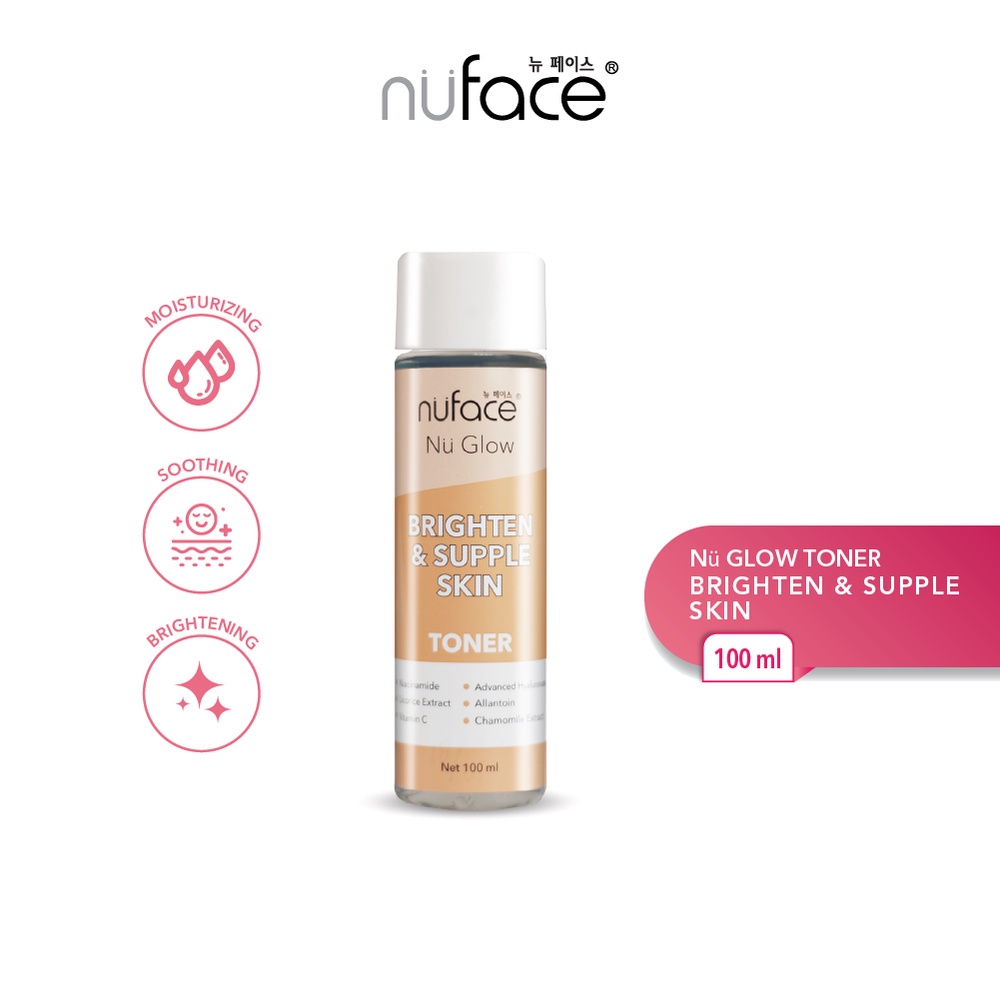 Nuface Nu Glow Skin Toner | Nuface Nu Glow Brighten &amp; Supple Skin Toner | Hydra Lock &amp; Youthful | Acne Prone Care Toner  | ORIGINAL