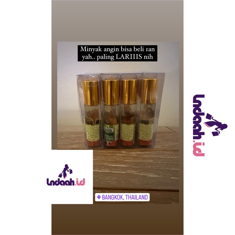 MINYAK THAILAND GREEN HERB OIL ERAWADEE ORI THAILAND