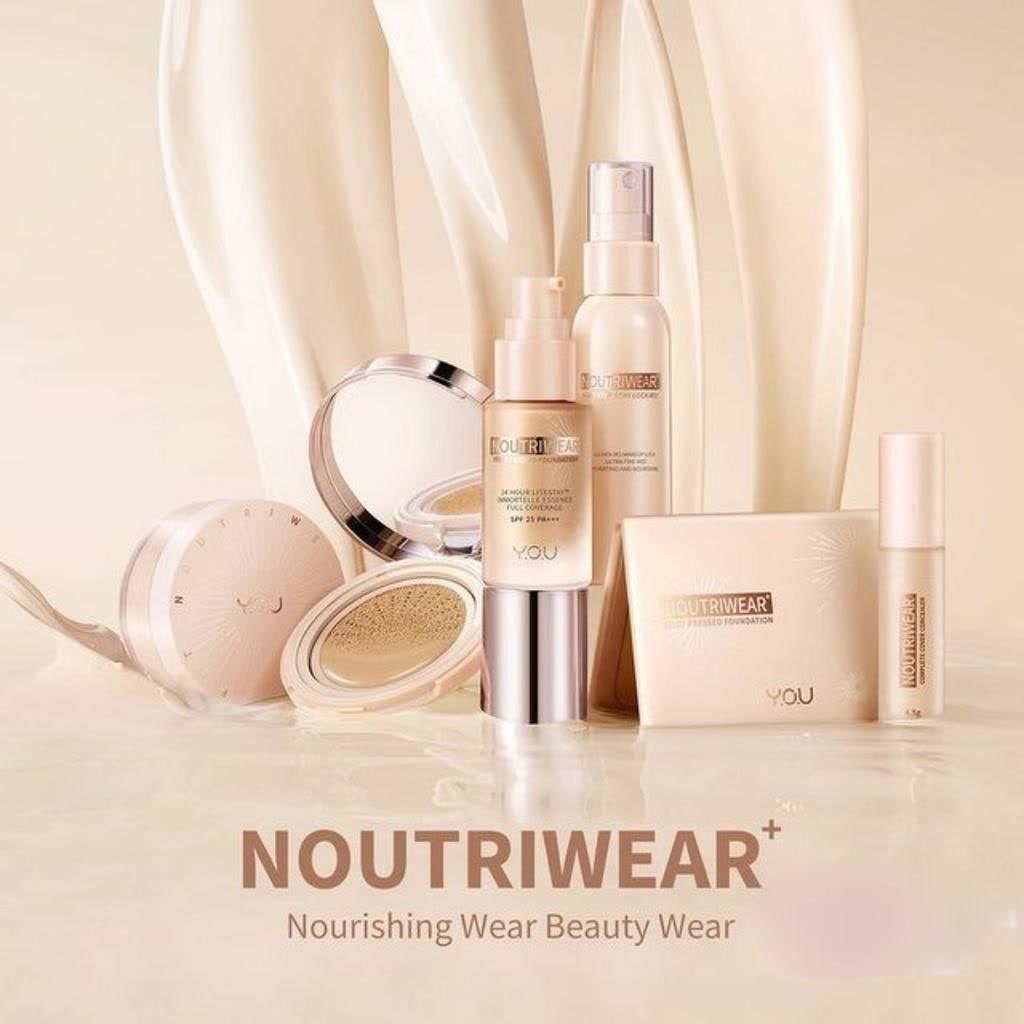 ★ BB ★   Y.O.U Noutriwear+ SERIES | Velvet Foundation - Flawless Cushion - Loose Powder - Silky Pressed Foundation - Concealer | YOU