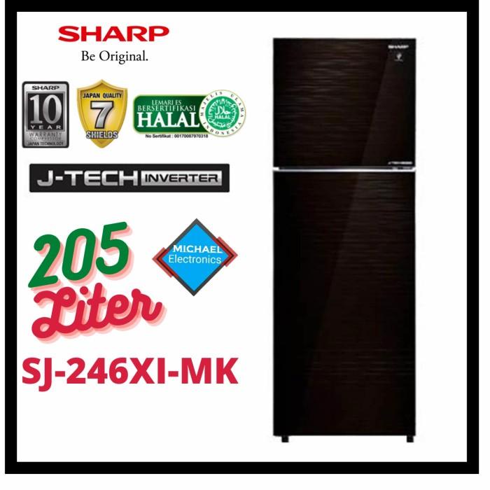 Sharp lemari es 2 pintu SJ-246XI-MK (INVERTER)
