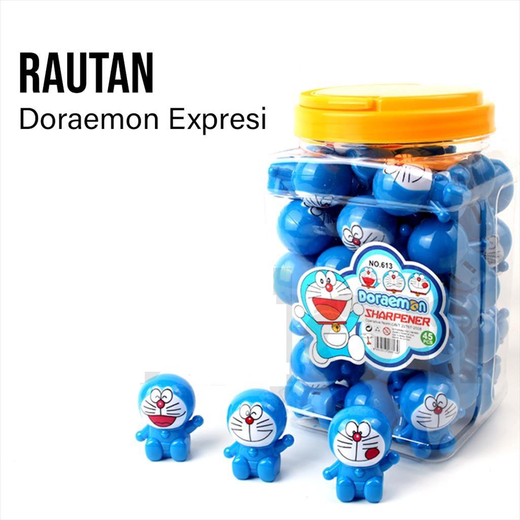 MJS 937. Rautan Doraemon Ekspresi Rautan Pensil Fancy Peralatan Tulis Sekolah Gerotan Sharpener Karakter Kartun Lucu