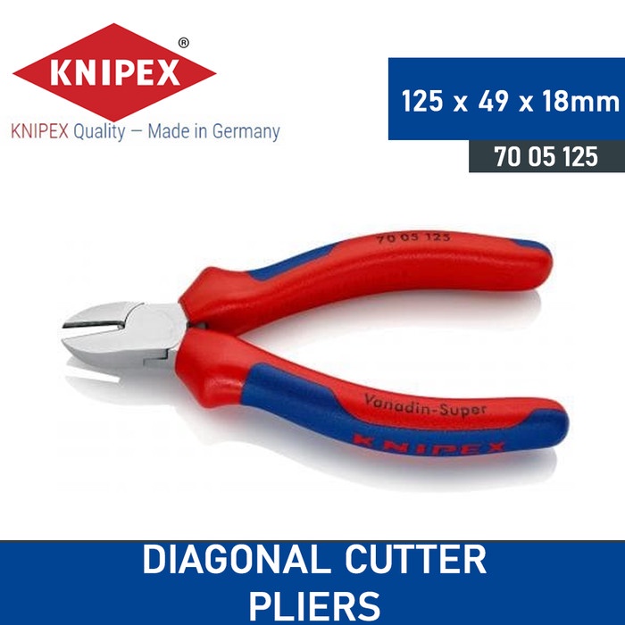 Tang Tang Potong Diagonal 70 05 125 Knipex Diagonal Cutter