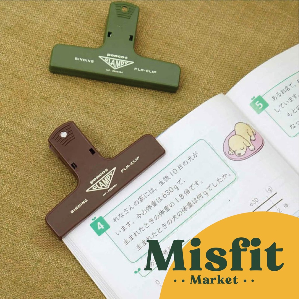 

InJO Hightide Penco Clampy Plastic Clip Klip Plastik Pembatas Buku Bookmark Snack