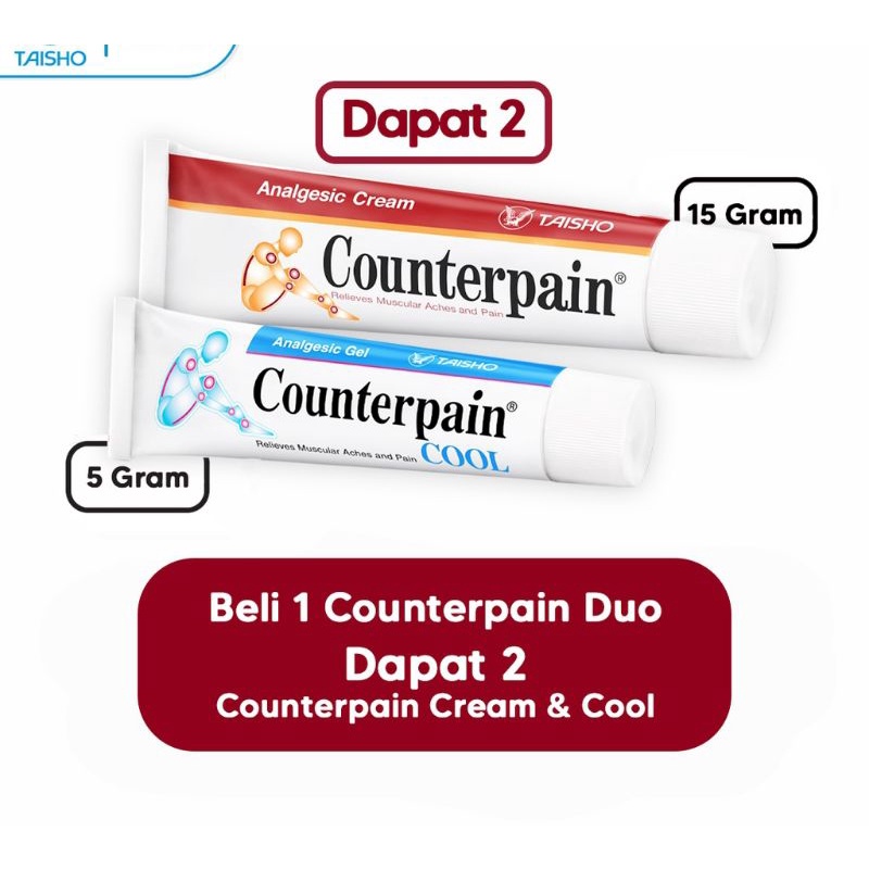 Counterpain DUO - Counterpain Cream &amp; Counterpain Cool (Dapat 2)