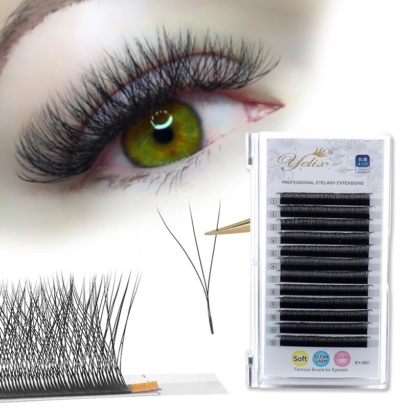 Yelix 3D W-Lashes Volume-Russian Eyelash Extension / IB PRIMER PENGUAT LEM / PRIMER STTRAWBERRY PENGUAT LEM EYELASH EXTENSION Coating Mascara