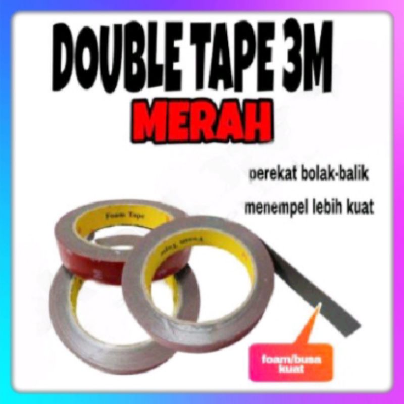 

DOUBLE TAPE MERAH 3M