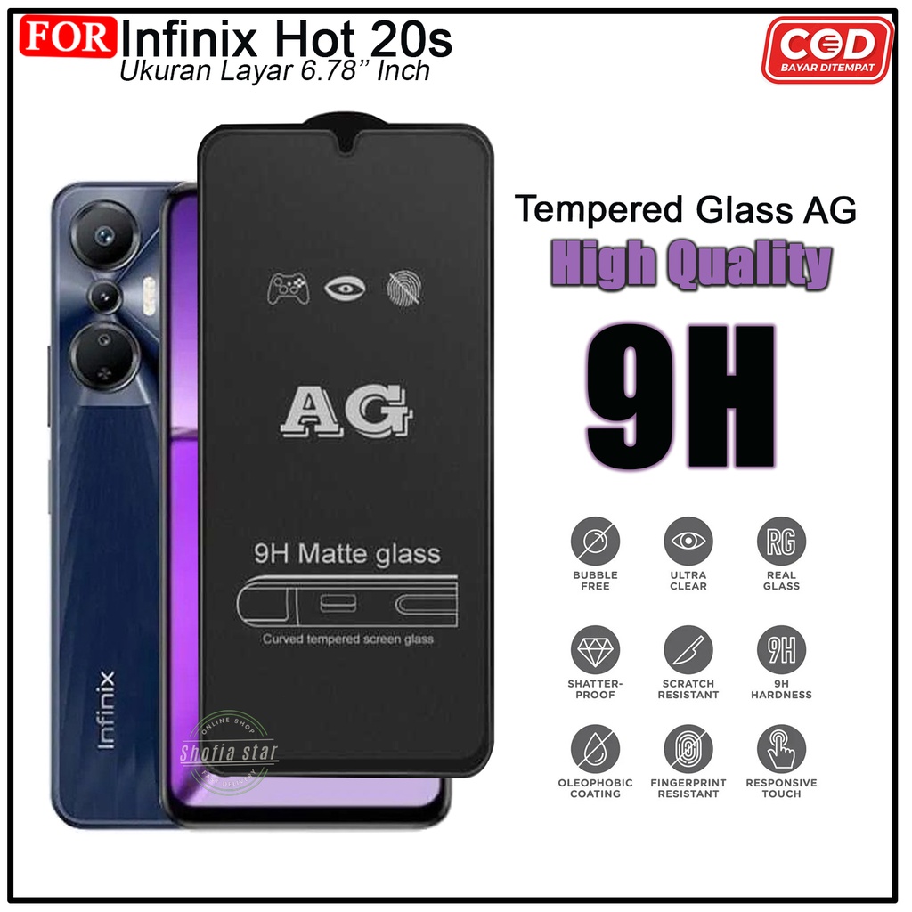 Promo Ceramic Privacy Matte Infinix Hot 20s Hot 30i Hot 20i Hot 20 4G Hot 20 5G Hot 20 Play Zero 20 5G Anti Spy Full Layar