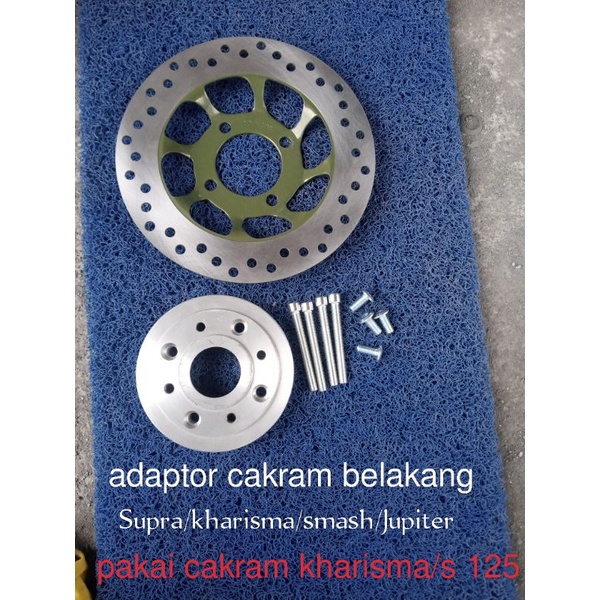adaptor cakram belakang Supra kharisma fiz r Jupiter pakai cakram depan kharisma Supra x 125