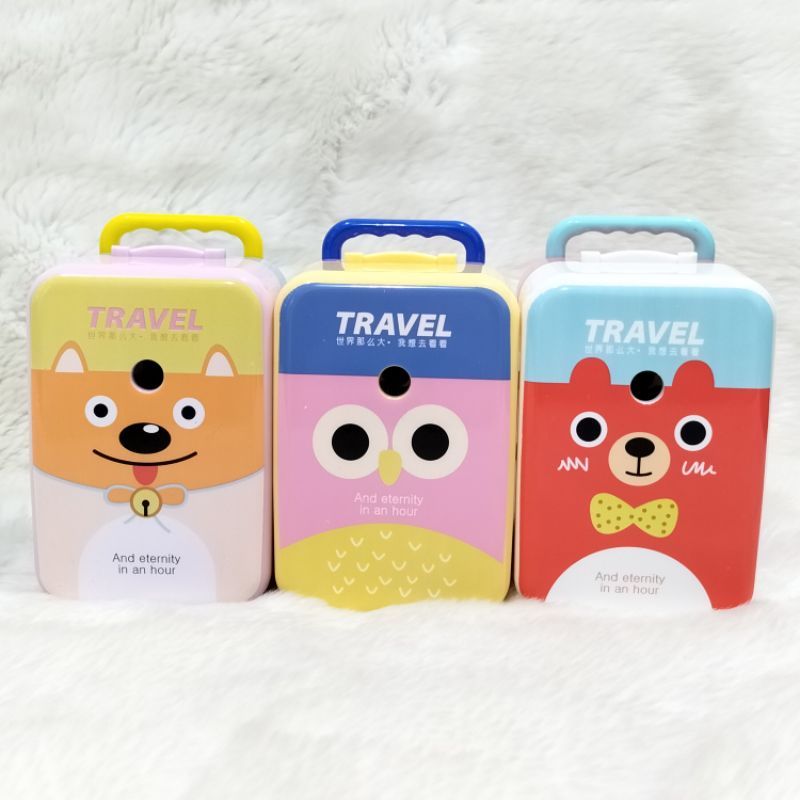 

Rautan Pensil Putar Serutan Pensil Kartun Lucu Tas Koper Bagasi Travel
