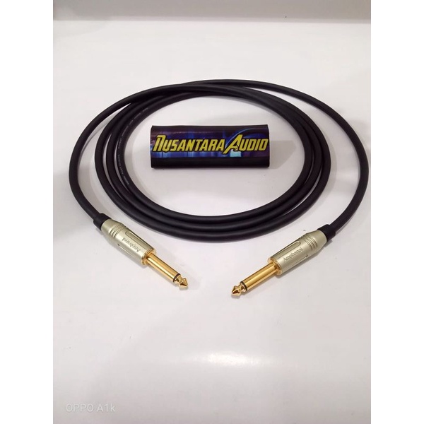 kabel gitar bass 4 meter mogami 2524 amphenol acpm gn