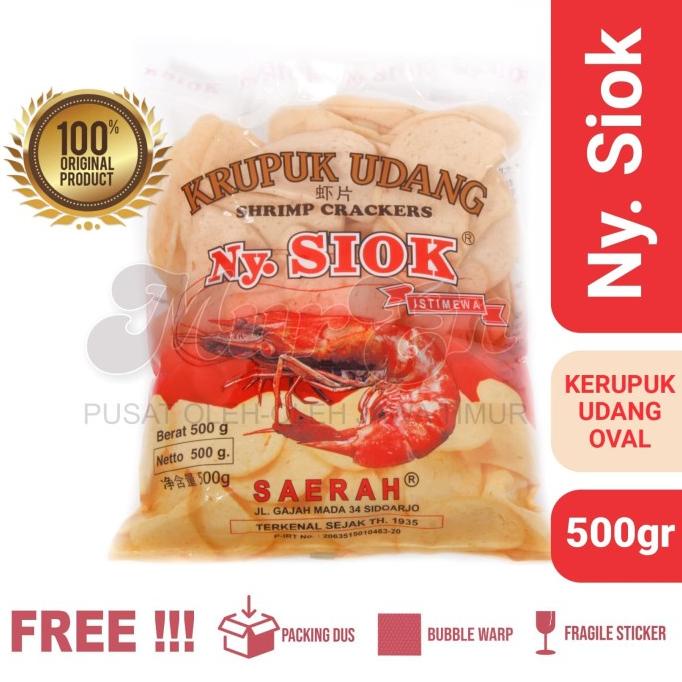 

Kerupuk / Krupuk Udang Ny. Siok 500 Gr Mur En