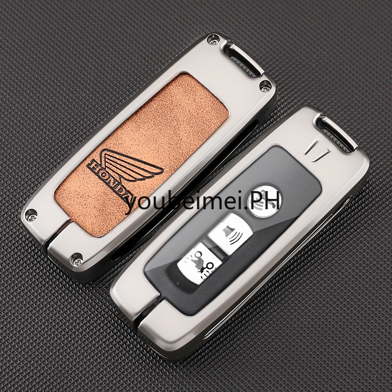 1pc Case Holder Kunci Remote Mobil Honda XADV ADV 150 PCX 150 PCX150 SH125 FORZA 300 Vario 150 Super Cub 125 SH Bahan Kulit