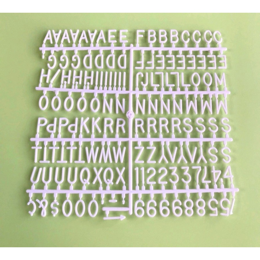 

TAMBAHAN HURUF LETTER BOARD / PAPAN HURUF ANGKA