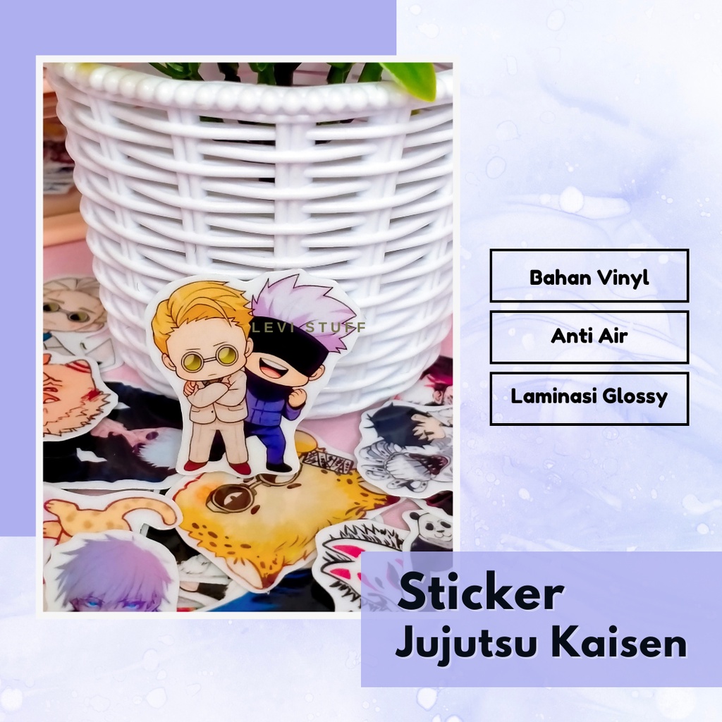 

Sticker Anime Jujutsu Kaisen [pcs] Vinyl Tahan Air / Sticker Kawai / Sticker Keren / DIY / Anime / Tumblr / Buku