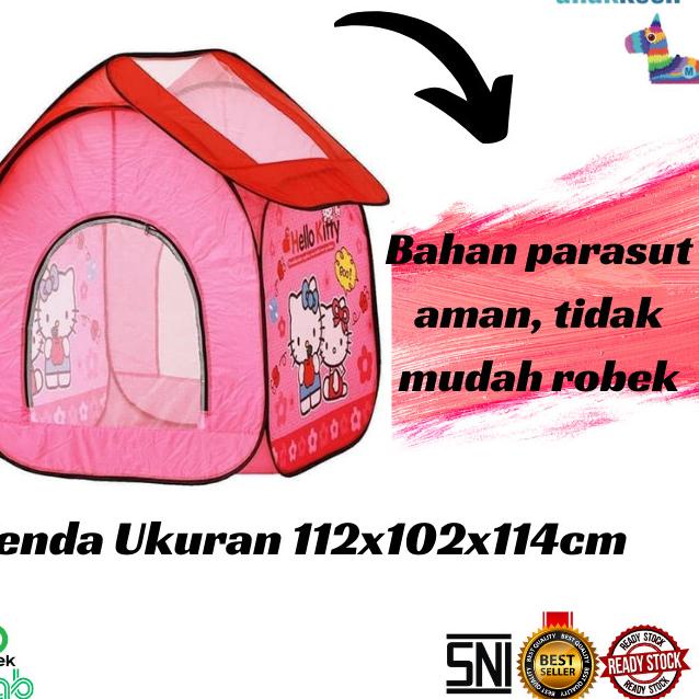 MAINAN ANAK - TENDA ANAK RUMAH HELLO KITTY BESAR